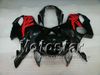 Anpassad Svart Röd Motorcykel Fairings Kit för Honda CBR600 F4 1999 2000 CBR600F4 99 00 CBR 600F4 Fairing Kit