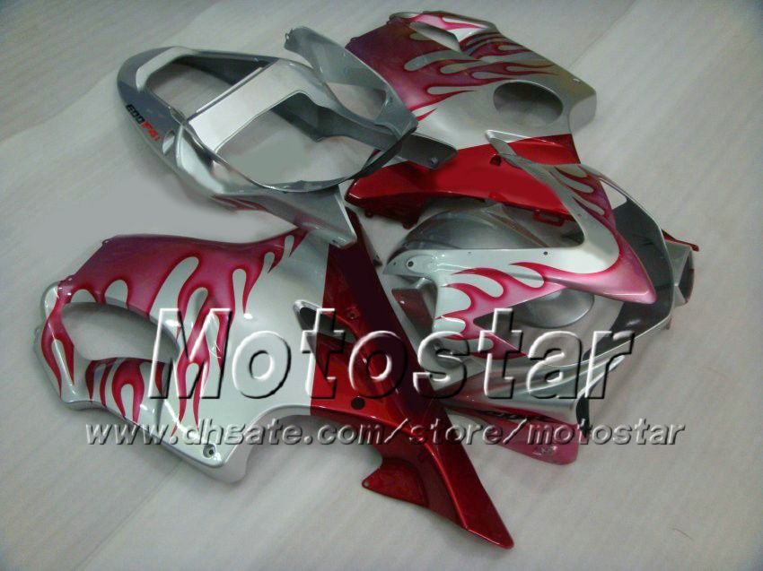 7GIFTS Wishing Kit dla Honda CBR600F4I 01 02 03 CBR600 F4I CBR 600 F4I 2001 2002 2003 Red Flame Wtrysk Motocykl