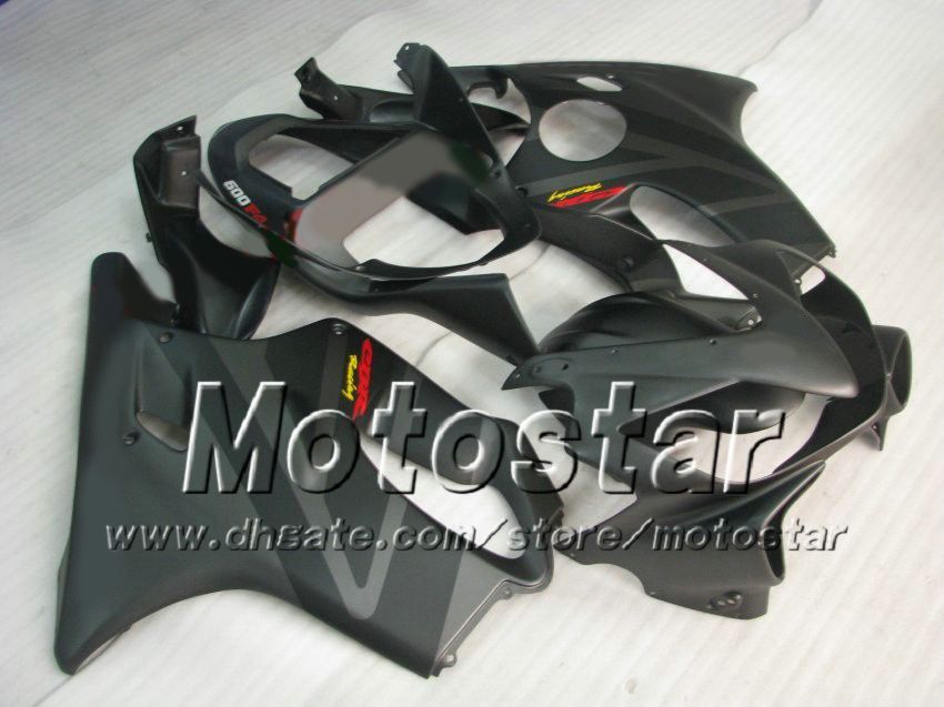 7Gifts fairings bodywork for HONDA CBR600F4i 01 02 03 CBR600 F4i CBR 600 F4i 2001 2002 2003 flat black gray motorcycle fairing