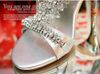 New Arrived Party chaussures de mariage dépassent coûteux argent eau poisson sandales de bouche tempérament reine chaussures à talons hauts Livraison gratuite