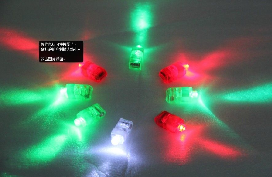 Weihnachtsgeschenke LED helle Fingerringlichter Rave Party Glow 4x Farbe Kinderspielzeug 4726555