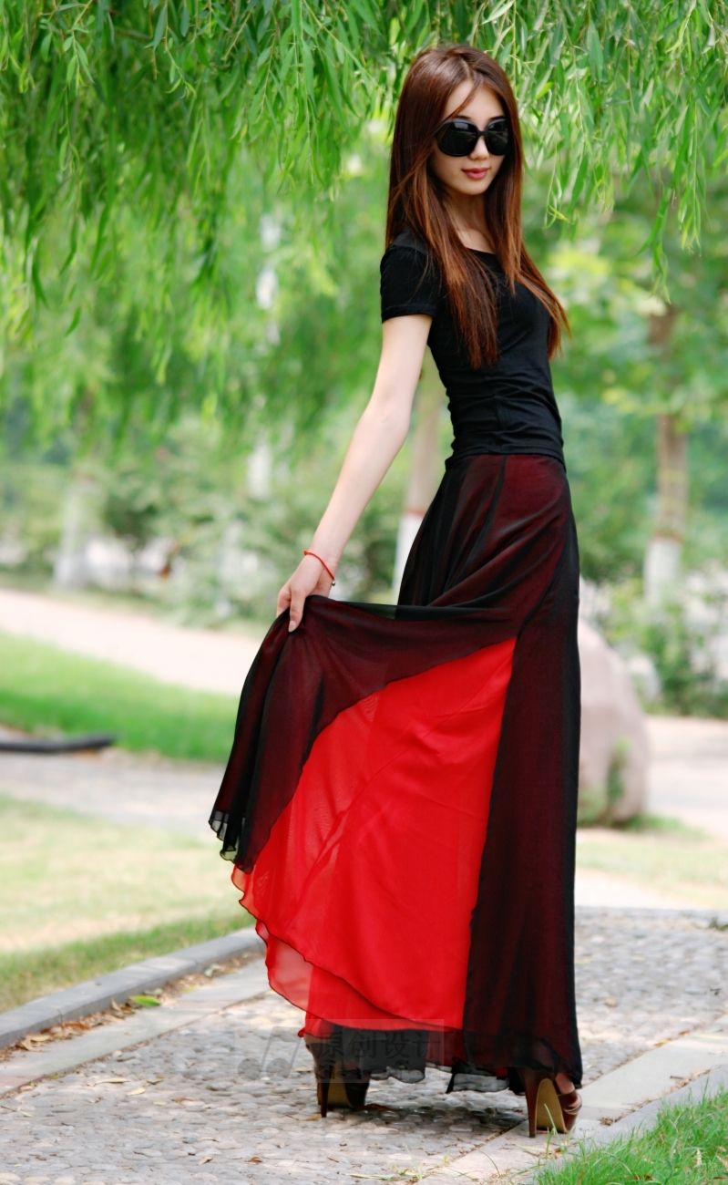 2020 2013 Fashion Womens Chiffon Skirts Summer Ladies Party Skirts ...