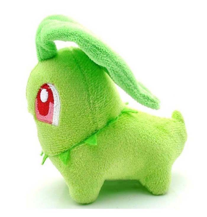 sleeping chikorita plush