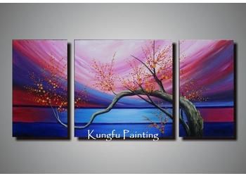 2018 100 handmade modern 3 panel wall art canvas abstract natural