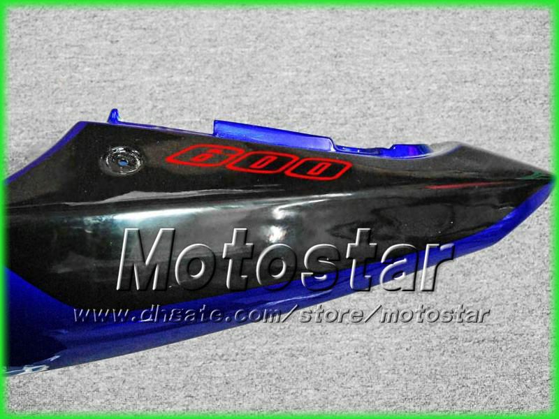 Carenagens da motocicleta para SUZUKI GSXR 600 750 K1 2001 2002 2003 GSXR600 GSXR750 01 02 03 R600 R750 preto azul carenagem kit aa7