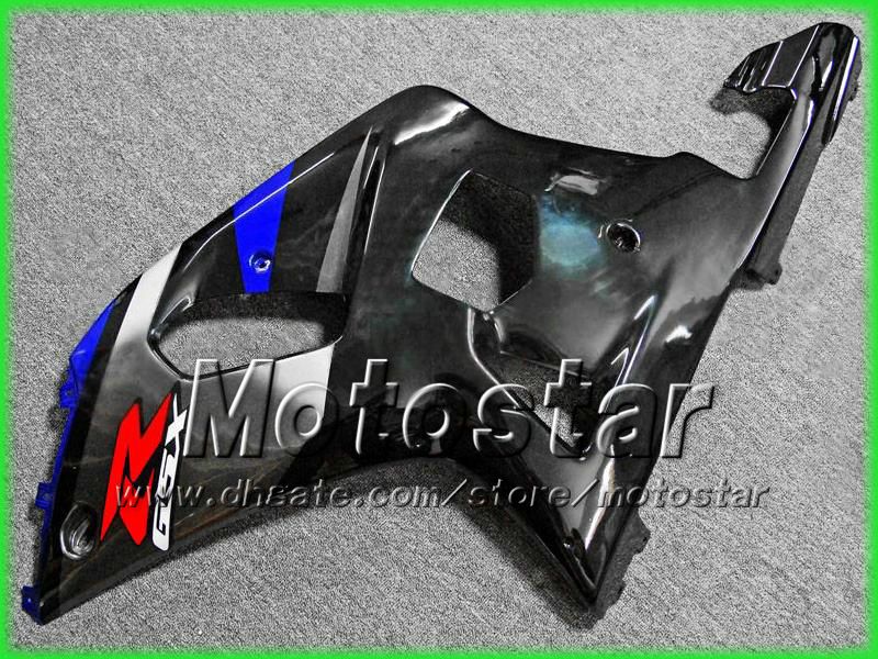 Motorcycle fairings for SUZUKI GSXR 600 750 K1 2001 2002 2003 GSXR600 GSXR750 01 02 03 R600 R750 black blue fairing kit aa7