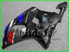 SUZUKI GSXR 600 750 K1 2001 2002 2003 GSXR600 GSXR750 01 02 03 R600 R750 Siyah Mavi Fairing Kit AA7 için Motosiklet Kursiyonları