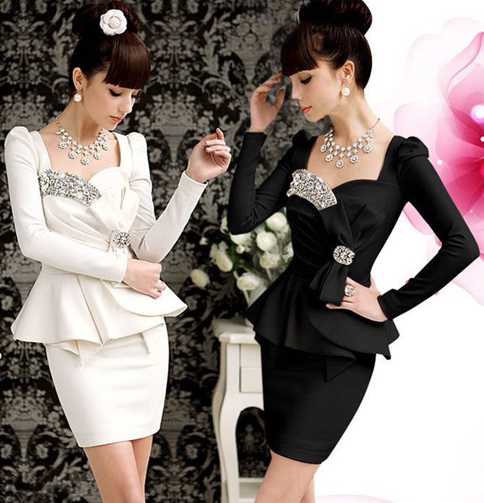 ladies peplum dresses