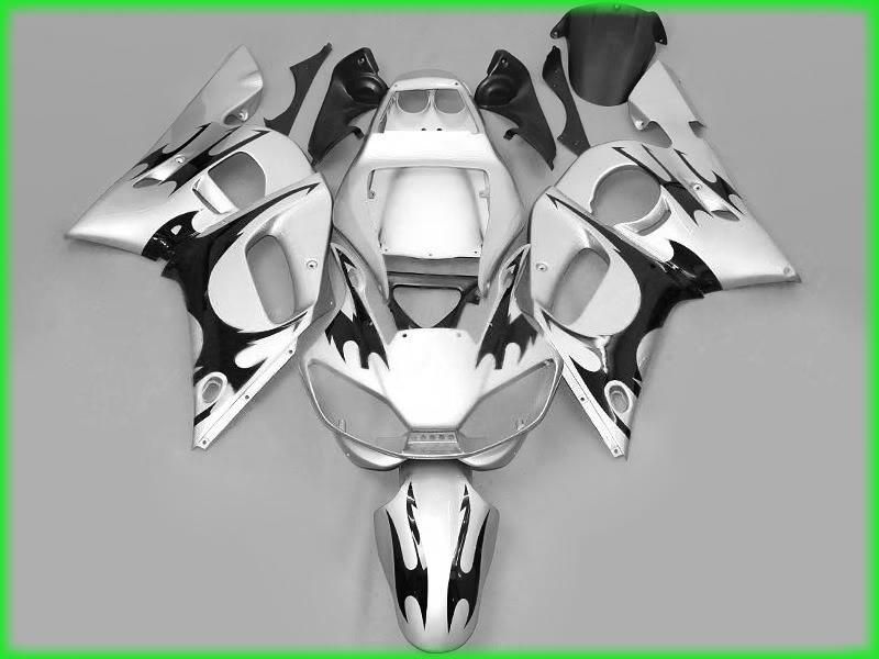 

Silver/Black Fairings for 1998 1999 2000 2001 2002 YZF R6 YZFR6 YZFR 600 YZF-R6 98 99 00 01 02 fairing kits, Multi-color