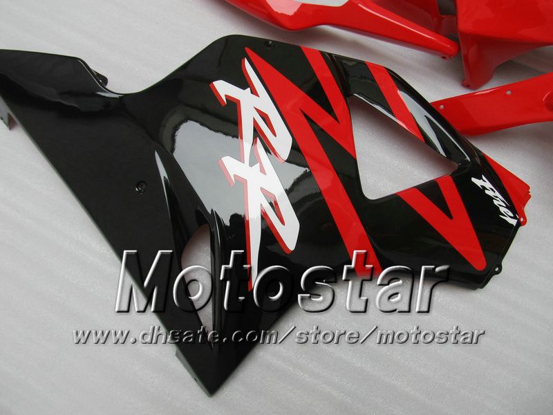 Custom Red Black Fairings Kit för Honda CBR900RR 954 CBR CBR954RR CBR954 2002 2003 02 03 Motorcykel Fairing Kit