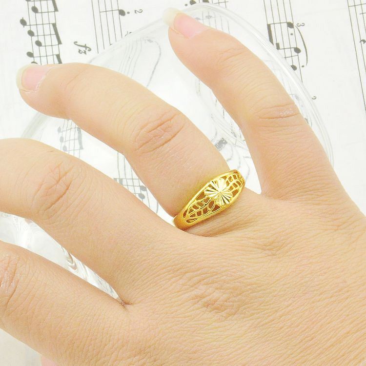 butterfly high imitation gold rings women