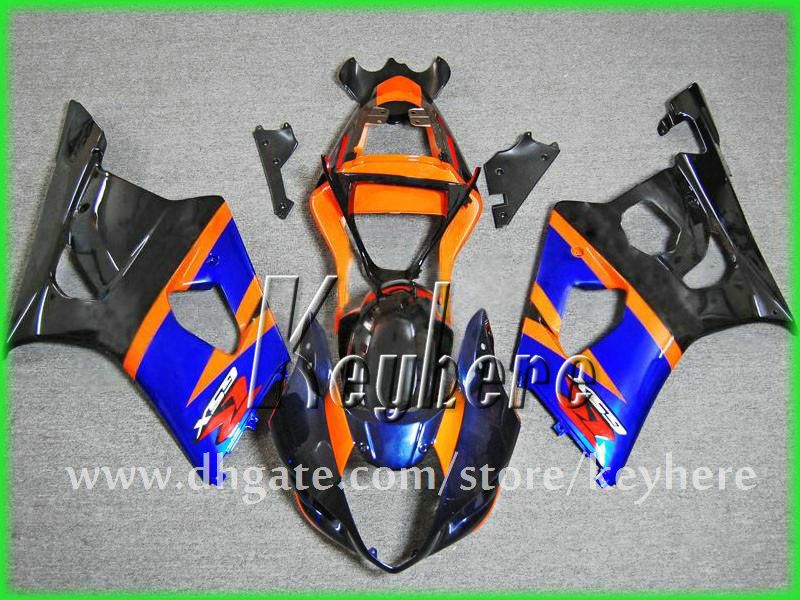 Kit cadeau de carénage personnalisé personnalisé pour SUZUKI GSXR 1000 2003 2004 GSX R1000 03 04 K3 carénages G2h jaune bleu noir motocyclette