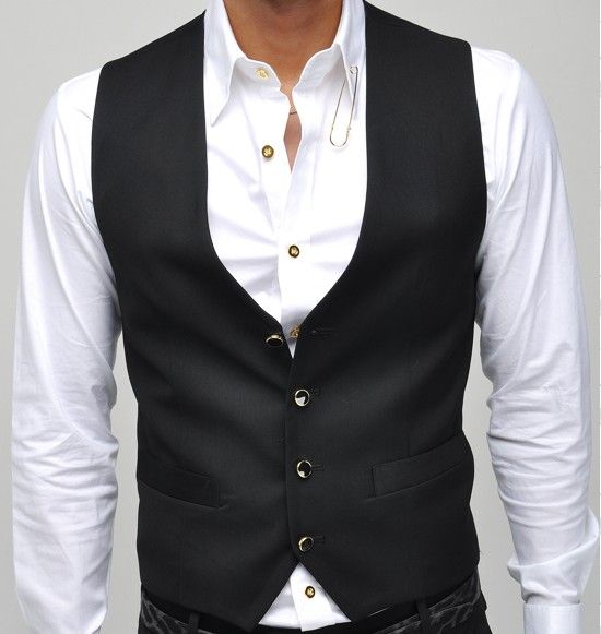 New Arrival!! Fashion Black Men Suits Vest,Bridegroom Vest Prom ...