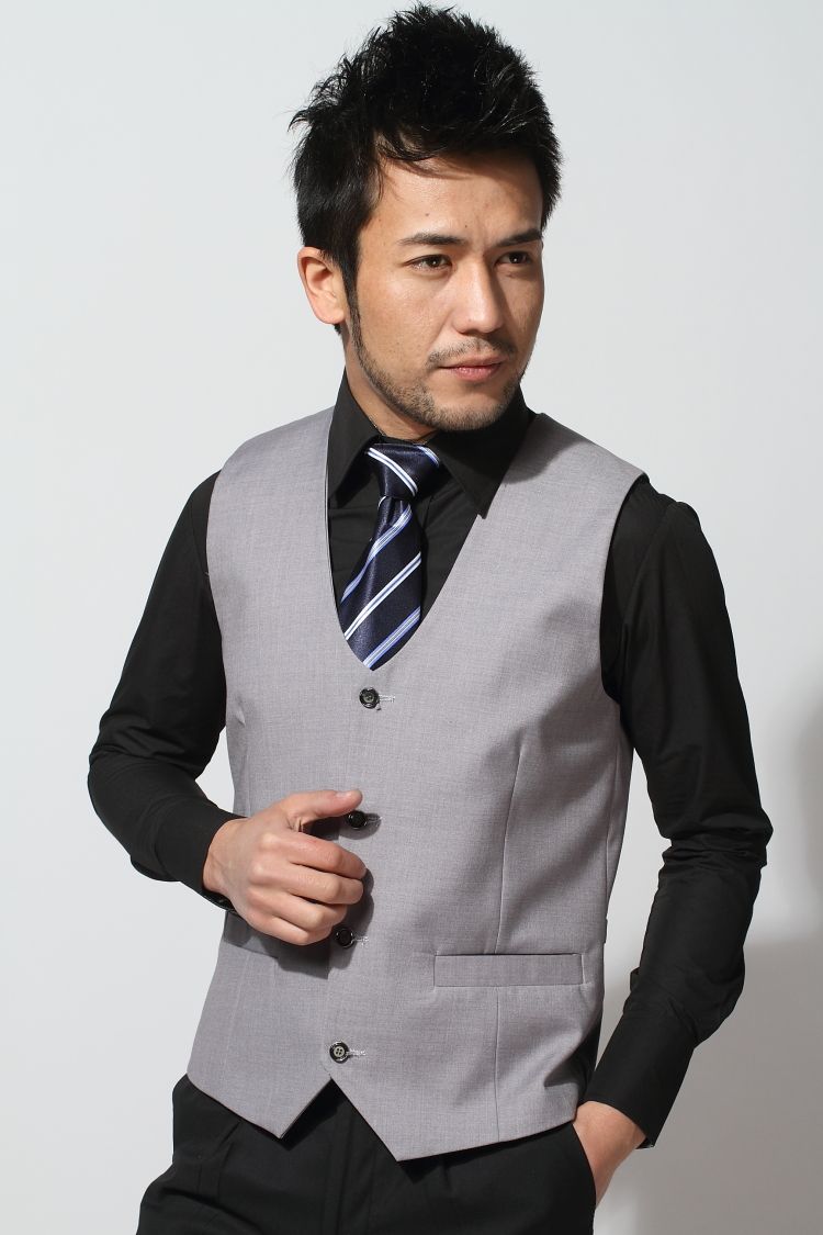 New Arrival!! Fashion Black Men Suits Vest,Bridegroom Vest Prom