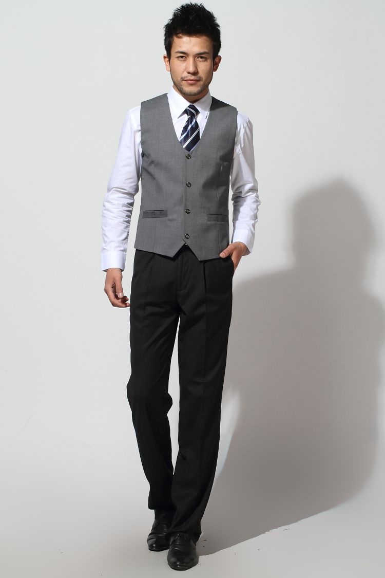 New Arrival!! Fashion Black Men Suits Vest,Bridegroom Vest Prom