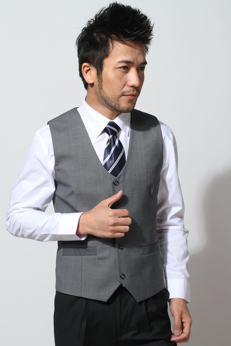 New Arrival!! Fashion Black Men Suits Vest,Bridegroom Vest Prom