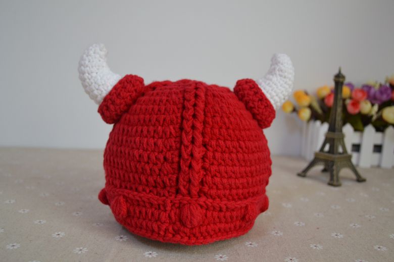 Retail Baby Crochet Hats Baby Boys Viking Helmet Pattern Caps Children Handmade Beanie Photography Props Uk 2020 From Babyandmother Gbp 4 95 Dhgate Uk