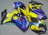 Venda quente Amarelo / Azul Suzuki GSX R1000 Feeding 07 08 GSXR 1000 ABS Alto grau de plástico Sets GSX-R1000 2008 K7 2007 com 7 presentes