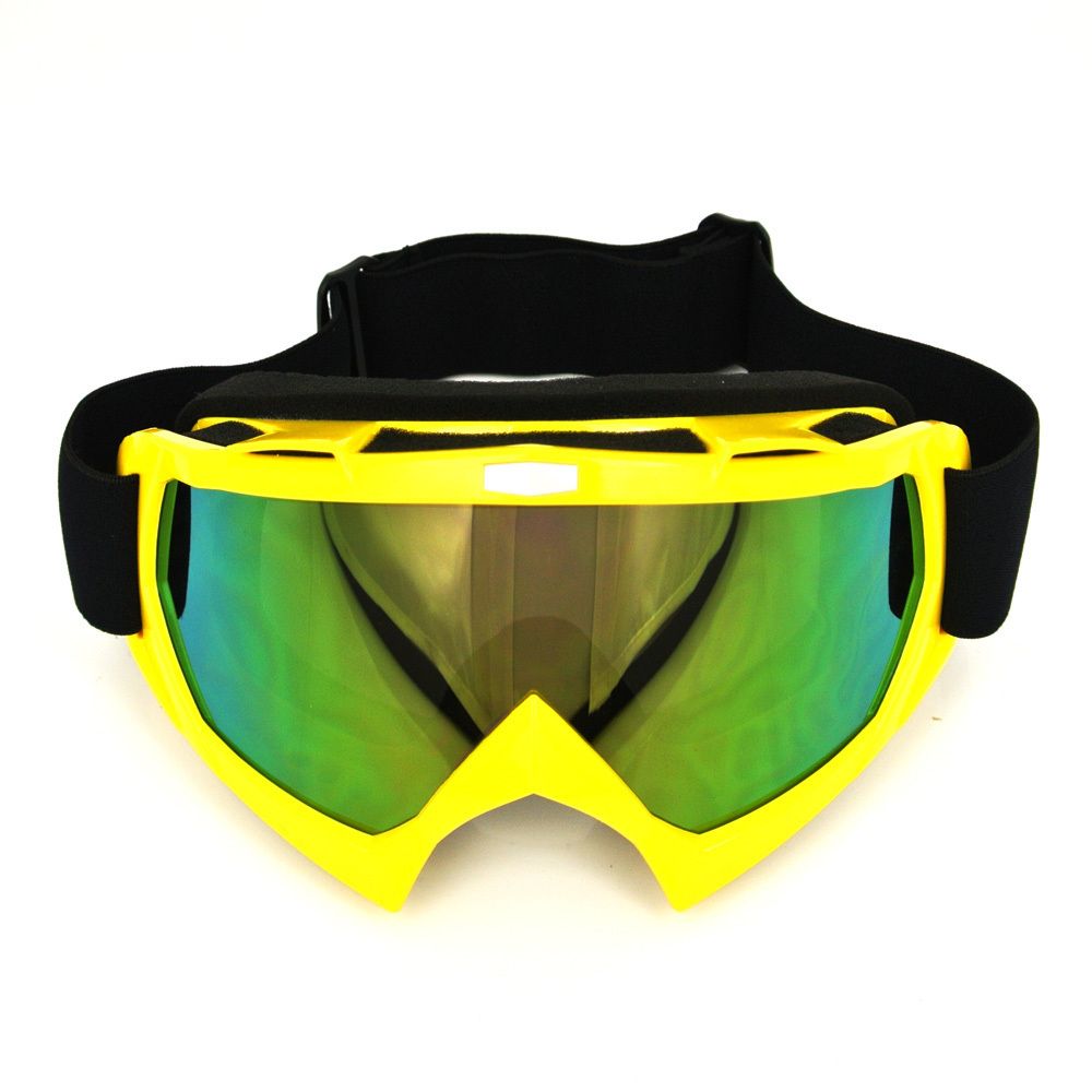 Yellow Motorcycle Motocross Bike Cross Country Flexible Goggles Tinted Uv Best Sunglasses For