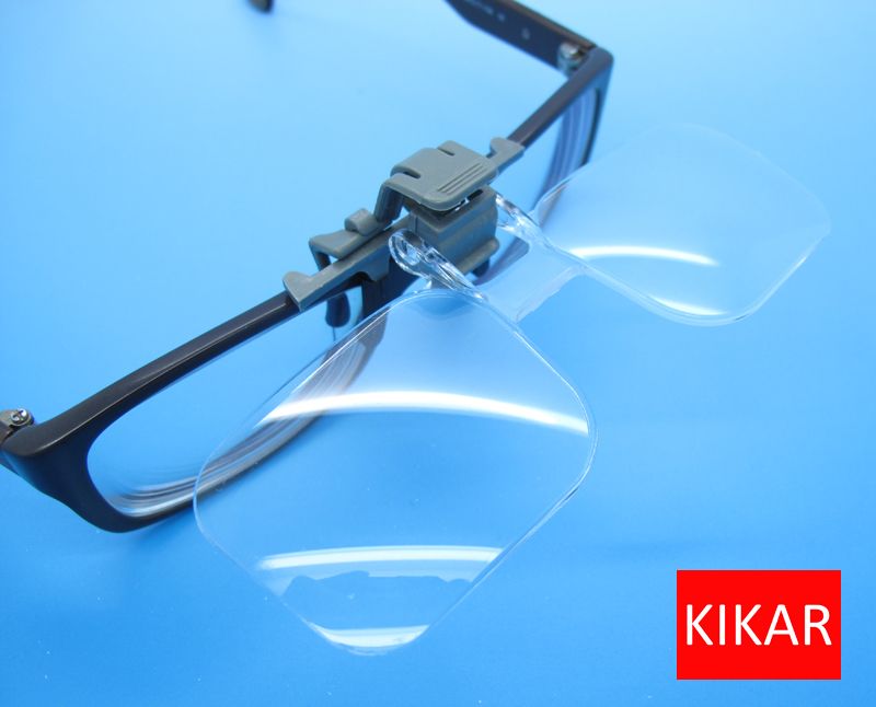 KIKAR Clip And Flip Lente Di Ingrandimento Ottica 2x Potenza +4,00 Diottrie Lente  Di Ingrandimento Lente A Mano Occhiali Da Vista Kit Di Legatura Con  Moschettone Occhi A Bassa Visibilità Da Unlimited_quantity,