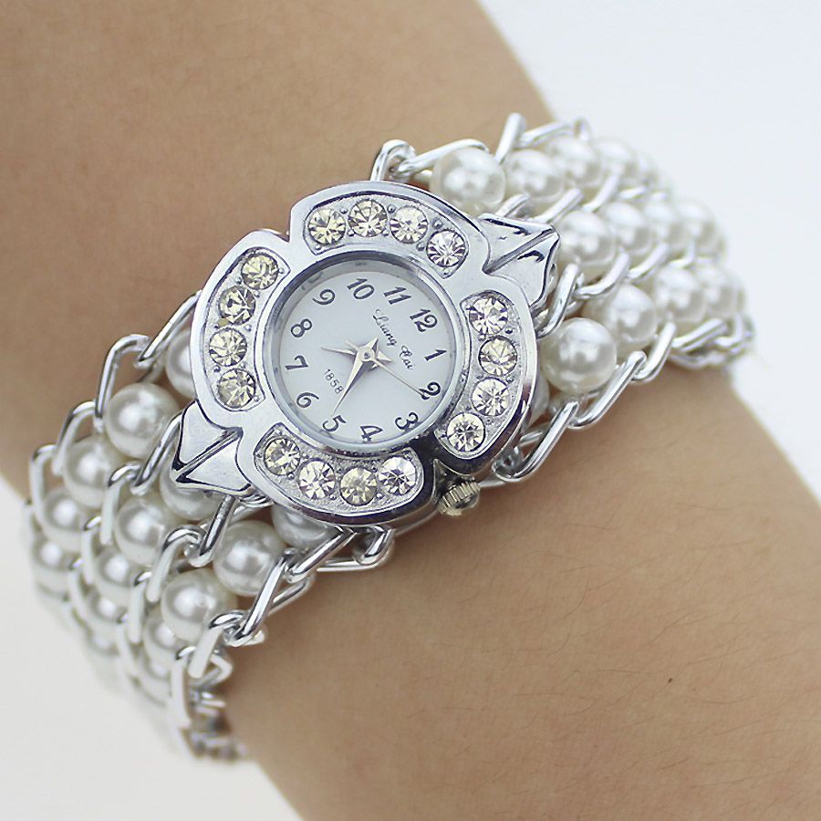 Classical Quartz Watch Ladies Stainless Steel Link Chain Wrist Watch ...
