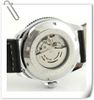 Vencedor da moda Banda de couro de aço inoxidável Skeleton relógios de pulso mecânicos para homens mecânicos relógio de pulso automático de luxo