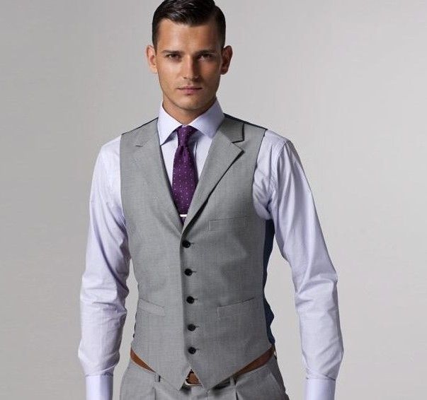 Custom Design Groom Vests Groomsmen/Best Man Vests Men Business Vests ...