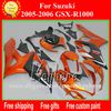 Kit de carénage ABS gratuit 7 cadeaux pour SUZUKI GSXR 1000 2005 2006 carénages GSX R 1000 05 06 K5 pièces de vente de corps rouge noir vente chaude G2k