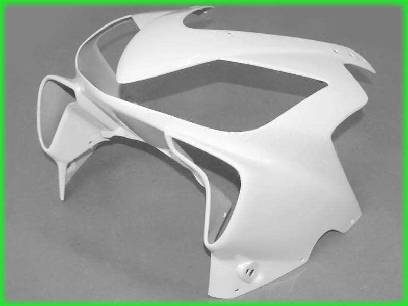 Injektionsmögel All White Fairing Kit för Honda CBR600F4I 01 02 03 CBR600 F4I 2001 2002 2003 Anpassa mässor