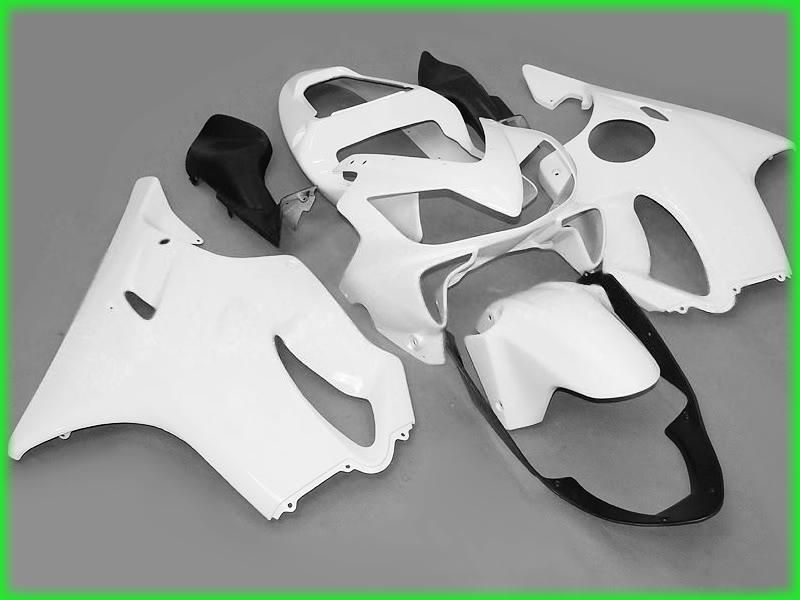 Injection mold all White Fairing kit for HONDA CBR600F4i 01 02 03 CBR600 F4i 2001 2002 2003 customize fairings parts