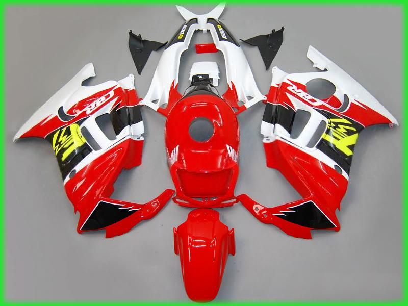 Hig kwaliteit Rood geel wit Kuip kit voor honda CBR600 F3 95 96 CBR600 1995 1996 CBR 600 F3 aftermarket stroomlijnkappen