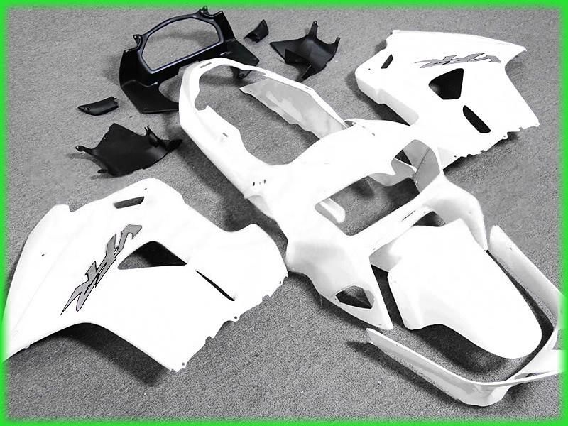 Envio gratuito todo o kit de carenagem branco para 1998 1999 2000 2001 Honda VFR800RR interceptor VFR800 VFR 800 98 01