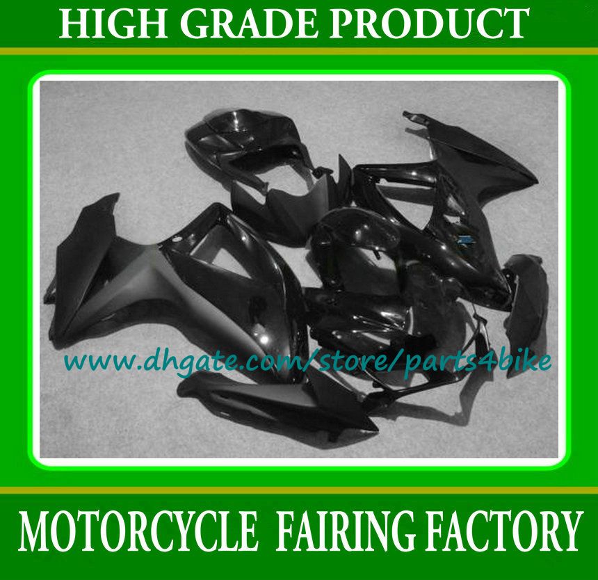 Vendita calda! Tutto Black Motorcycle Fairings Kit per Suzuki GSXR 600 GSXR 750 2008 2009 CUSTOM GARE CIDING GSX-R600 / 750 K8 08 09 con 7 regali