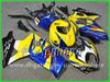 Kit de carenado de carrera personalizado gratuito para SUZUKI 2007 2008 GSX R1000 GSXR 1000 07 08 GSXR1000 K7 carenados G1h amarillo azul piezas de la motocicleta Corona