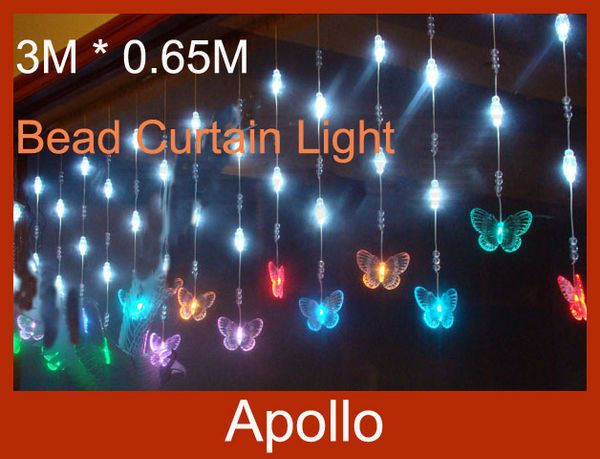 Led Bead Curtain Light 3m 0 65m 60 Leds Butterfly Door Curtain