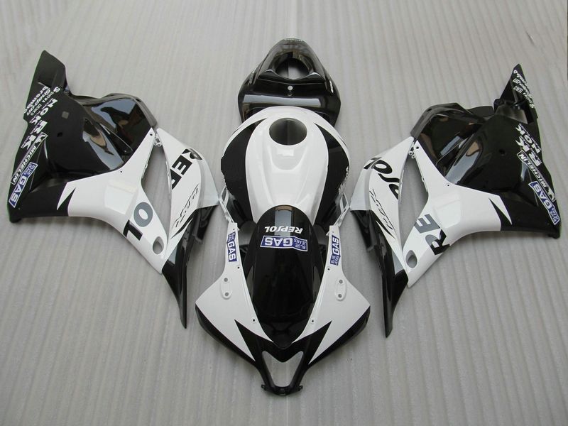 Kit de carénage ABS noir blanc pour HONDA CBR600RR 2009 2010 2011 CBR 600RR CBR600 RR F5 09 10 11 kits de carénages d'injection REPSOL