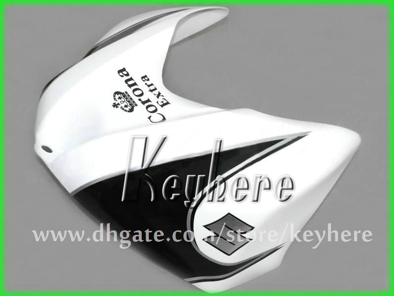 Gratis Custom Race Fairing Kit voor Suzuki 2007 2008 GSX R1000 GSXR 1000 07 08 K7 BIJGELIJKHEID G3J Corona White Black Aftermarket Motorcycle Onderdelen