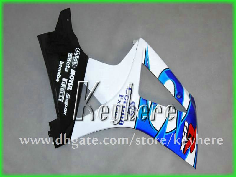 Bezpłatne niestandardowe wyścigowe Zestaw dla Suzuki 2007 2008 2008 GSX R1000 GSXR 1000 07 08 K7 Łamyki G4J Corona White Black Aftmarket Motorcycle Parts