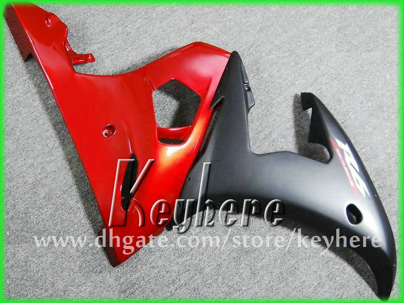 Darmowe 7 prezentów Niestandardowe ABS Race Fairing For Yzf R6 2003 2004 YZFR6 03 04 Fairings G3H gorąca sprzedaż Czerwona Czarna Motocykl Motocykl Prace nadwozia