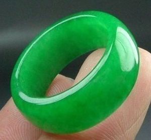 wonderful natural green jade ring free shipping natural green jade carved