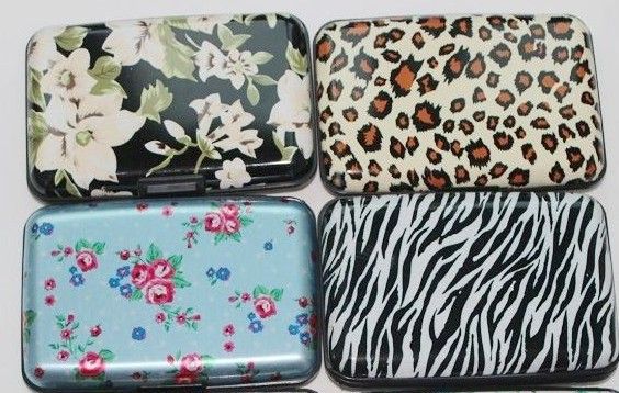 

All kinds of style printing aluminum credit card wallet leopard flower printing zebra, Multi