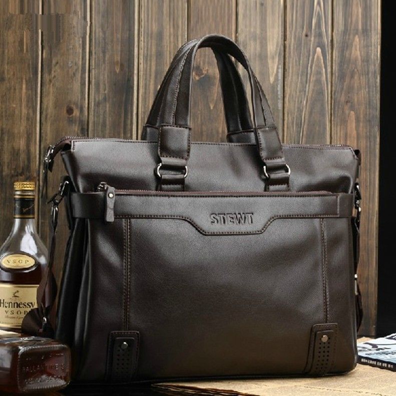 Briefcases Mens Luxury Best Briefcase For Men Genuine Cow Leather Briefcases Bags Leather Laptop ...