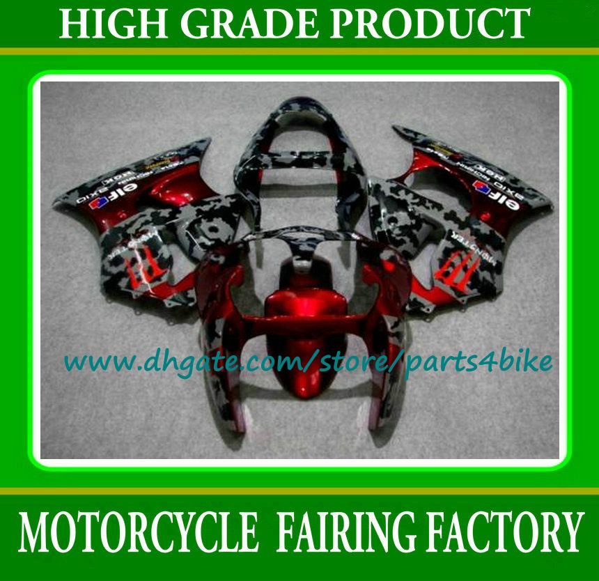 

HOT! red/black race motorcycle fairing kit for 2000-2002 Kawasaki motobike parts Ninja ZX-6R 636 ZX6R 00 01 02 fairings with 7gifts, Same as picture
