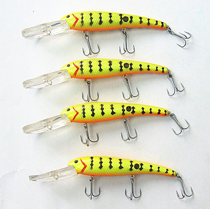 Balıkçılık Cazibesi Minnow Bait Balıkçılık Sert Plastik Yanlış Yem Çin Kanca Süspansiyon tipi 12 cm / 20g plastik dudak uzunluğu 4.3 cm