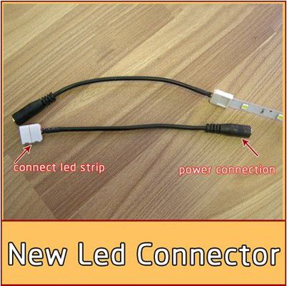 No need soldering Connector with Wire Female Connector for 3528/5050 Single Color Led Strip