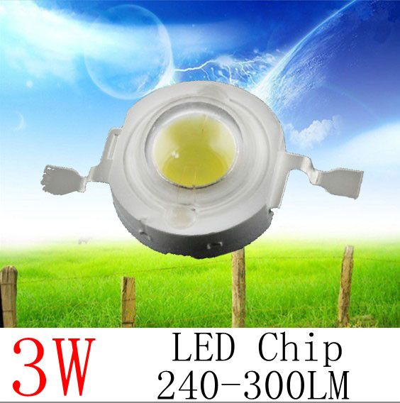 2019 100X 3W High Power Led Lamp Beads 240 300LM Led Chip Beads