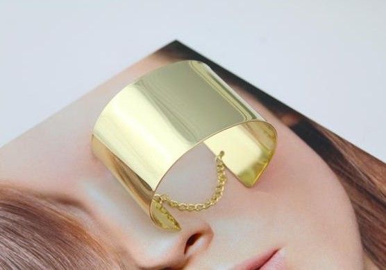Best-seller 2013 Hot Bangle Pulseiras Blingbling Alloy Grande Estilo Simples Gold Silver Womens Pulseira celebridade pulseira da moda