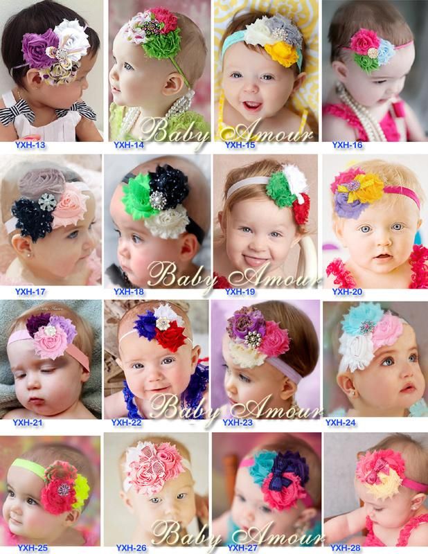 Flower Baby Headbands Cute Girls Hairtie Head Bands Lace Hairband Childrens Hair Accessories