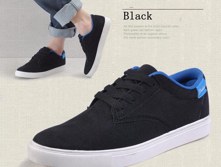 2015 New Arrivval Sneakers For Men Male Canvas Lacing