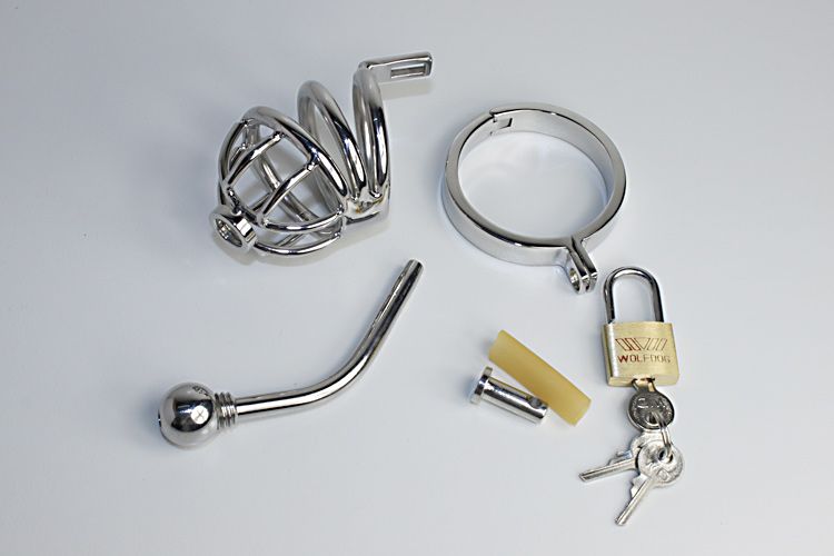 Bondagegürtel 18/8 Edelstahl Harnröhrenkatheterkäfig BDSM Fetisch Sexprodukt6351187